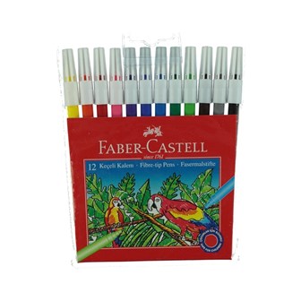 Faber Castell 12 Renk Keçeli Kalem Yıkanabilir