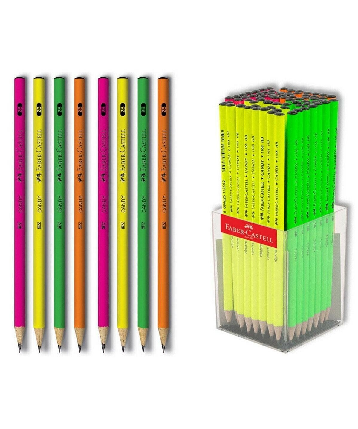 Faber Candy 2B Yuvarlak Kurşun Kalem
