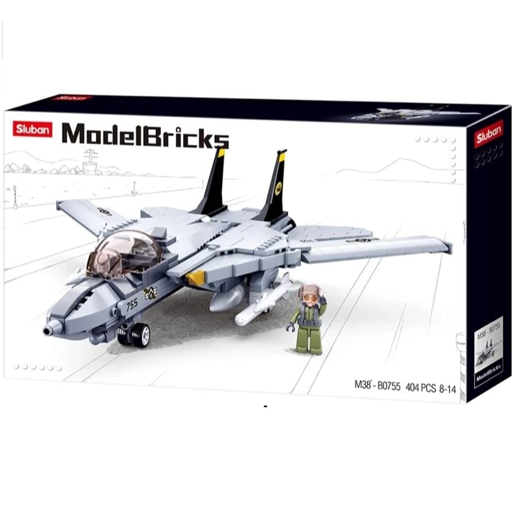 Sluban Model Bricks F-14 Uçak 404 Parça Lego