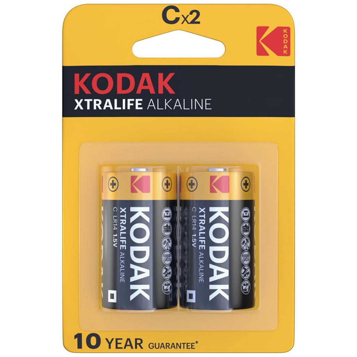 Kodak Xtralife Alkaline C LR14 1.5 Volt 2li Orta Pil