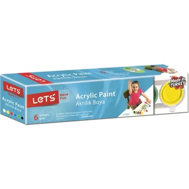 Lets Akrilik Boya 6 Renk x 25 ml L-5200
