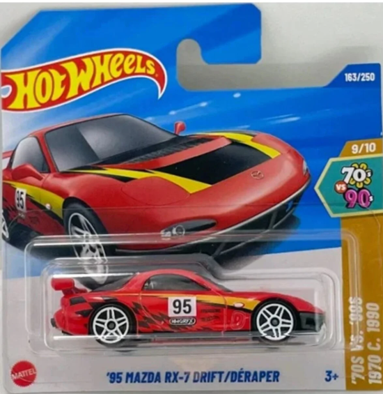 95 Mazda Rx-7 Drift Deraper Hot Wheels JBB57