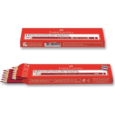 Faber Castell Kırmızı Kopya Kalemi 12 Adet