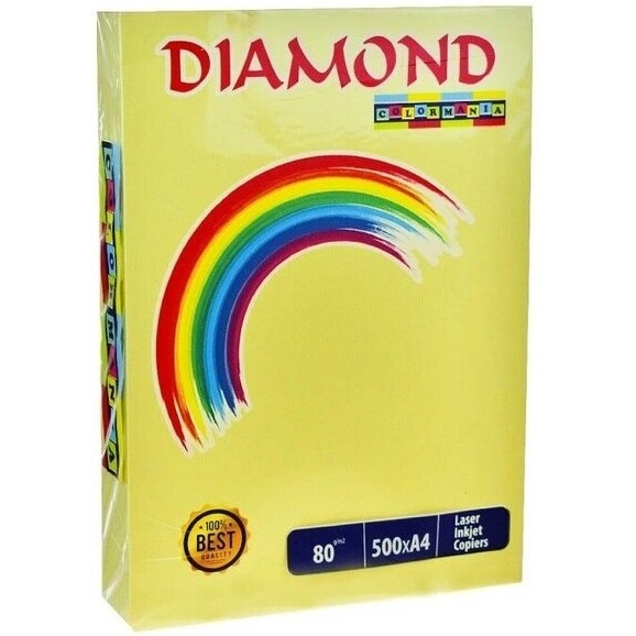 Diamond Renkli Fotokopi Kağıdı 500lü Açık Sarı
