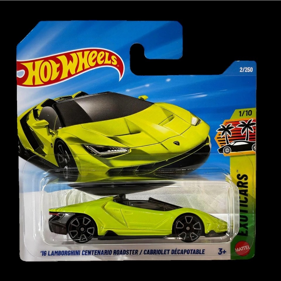16 Lamborghini Centenario Roadster Hot Wheels Yeşil
