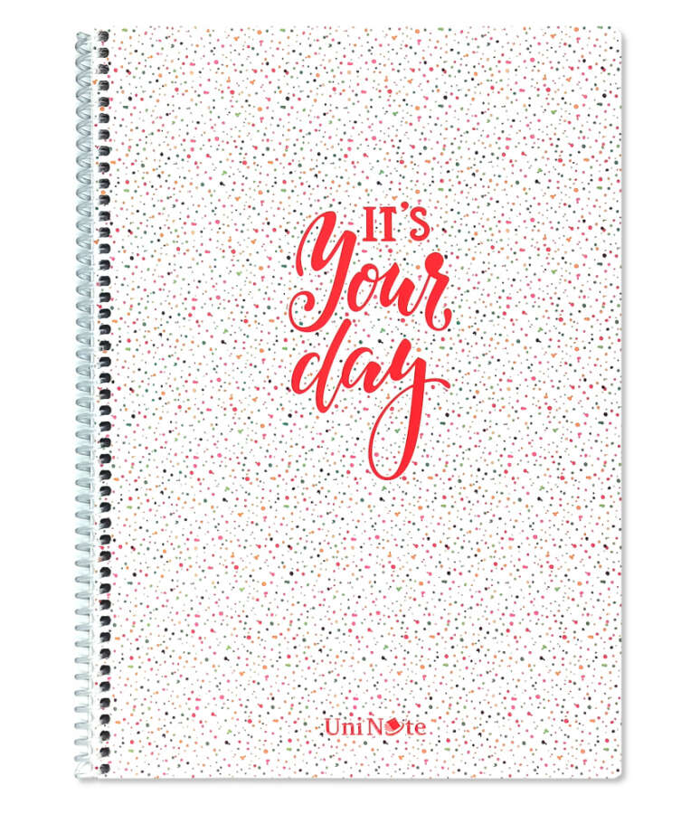 Çınar It's  Your Day  Spiralli A4 72 Yaprak Kareli Defter