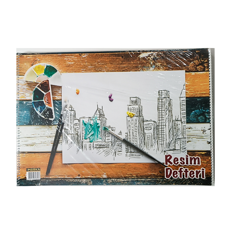 Promarka Spiralli Karton Kapak Resim Defteri 15 Yaprak 25x35cm