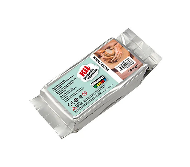 Nova Color Seramik Kil 500gr Beyaz Nc-4133 