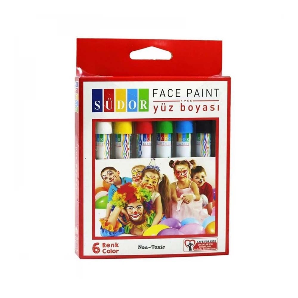 Südor Yüz Boyası 6 Renk Non Toxic YB01