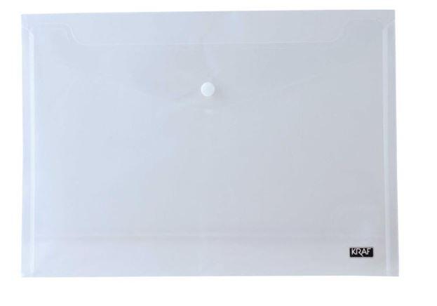 Kraf 1219 Çıtçıtlı Dosya A3 Şeffaf
