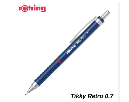 Rotring Tikky Retro 0.7 mm Metalik Mavi Versatil Uçlu Kalem