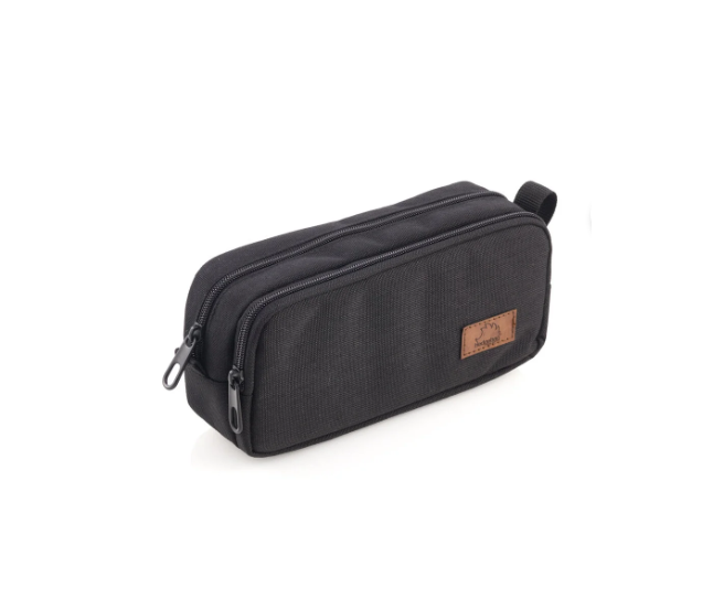 Hedgebag Çift Göz Kalem Kutu HB 2323-01 Siyah 