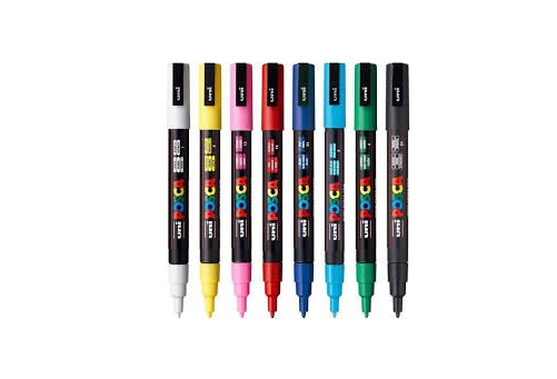 Uni-Ball Posca PC-3M 0.9 - 1.3 mm Su Bazlı Poster Markörü
