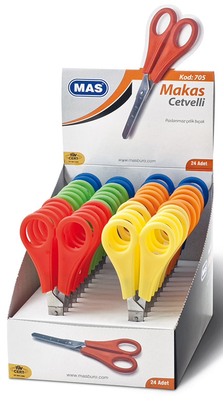 Mas 705 Cetvelli Çocuk Makasi