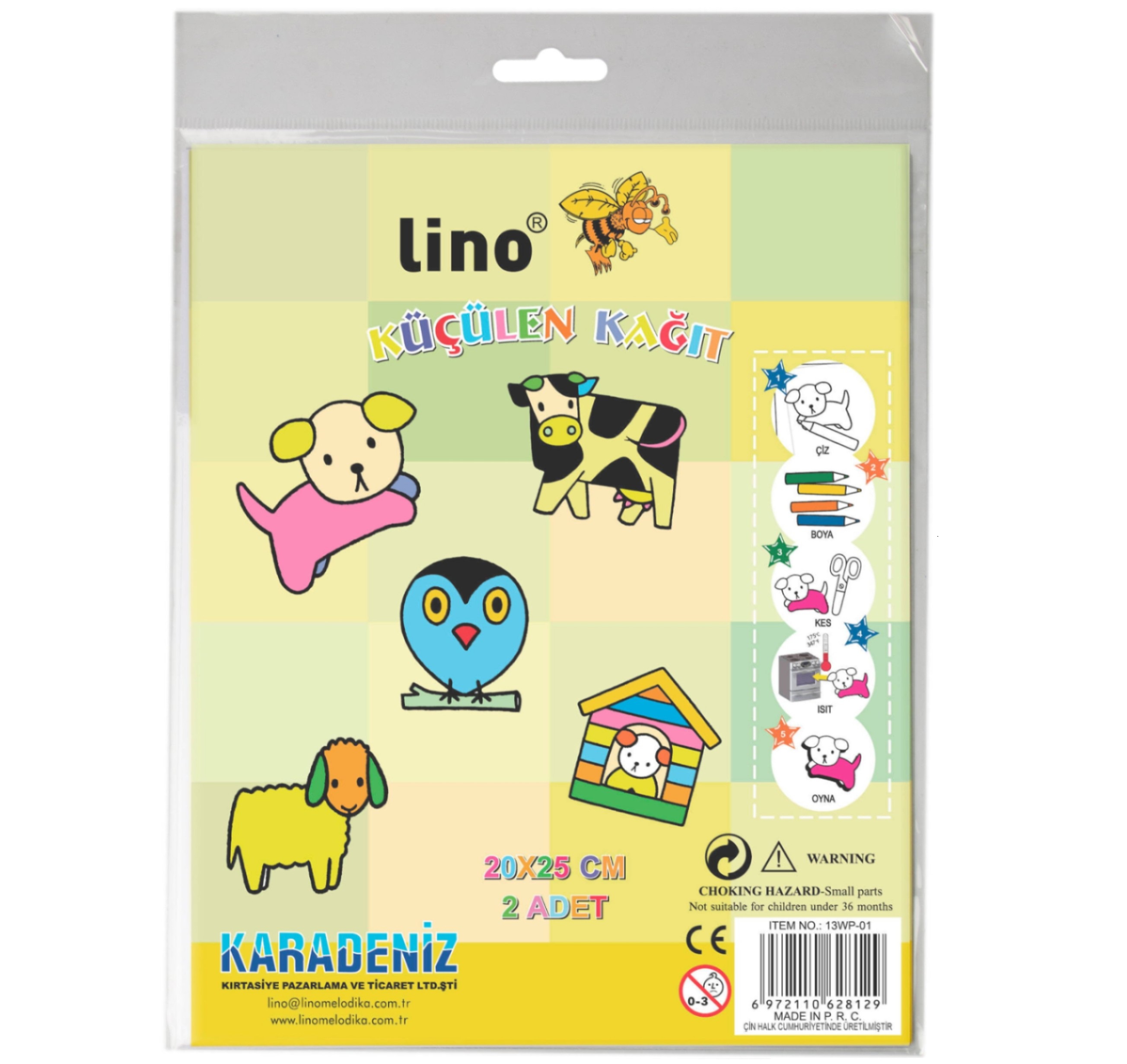 Lino Küçülen Kağıt Mat 20x25 2li