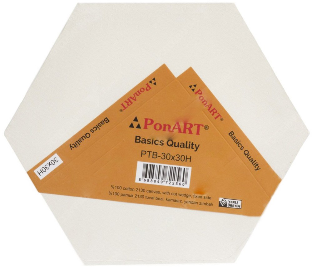 Ponart 30X30 Altıgen Basics Tuval
