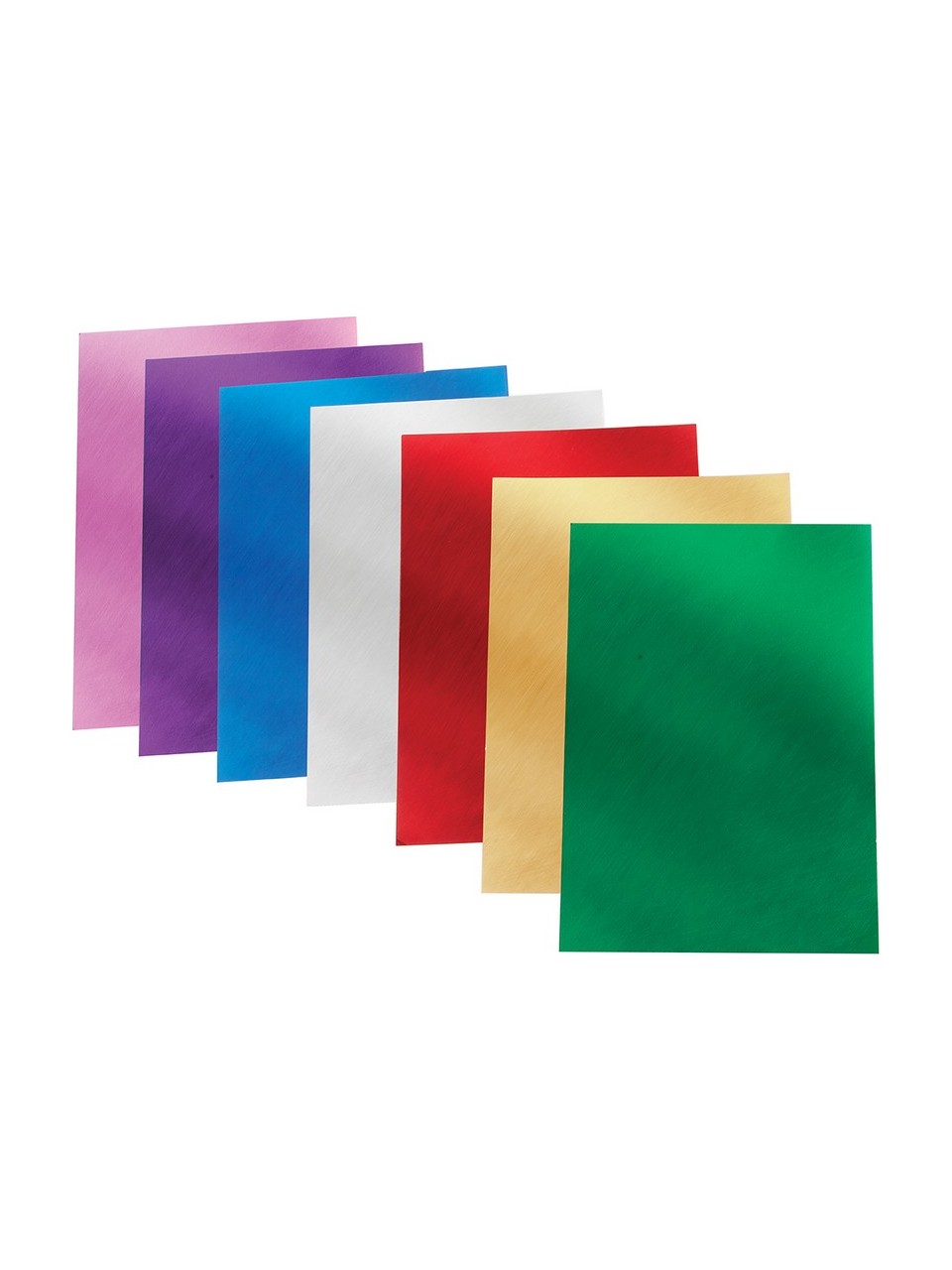 Puti Metalik Fon Kartonu 25x35 Cm 10lu Karışık Renk Aynalı Fon Kartonu
