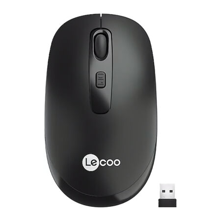 Lecoo Kablosuz 1600DPI 3 Tuşlu Optik Mouse Siyah